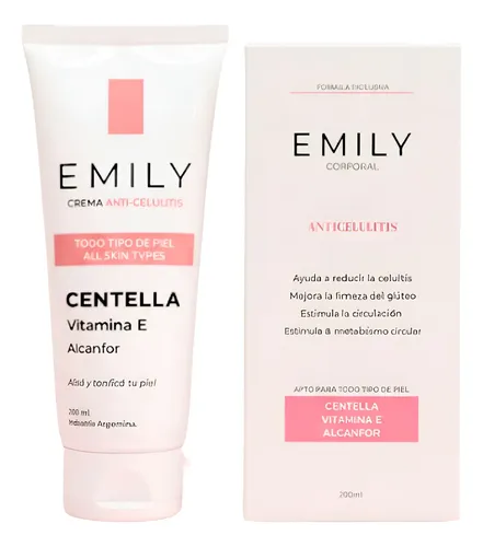 Crema Corporal Anticelulitis Glúteo Firme Emily X200ml