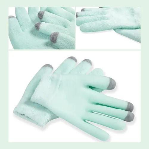 Guantes Y Medias Hidratantes Gel Spa Verdes Para Manos Y Pie