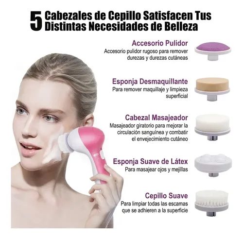 Cepillo Facial Limpiador Exfoliador Masajeador Piel Grasa