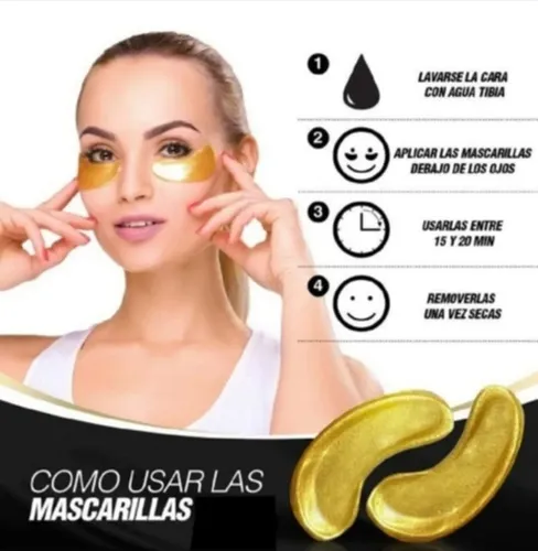 M* Ampolletas De Suero Facial, Parches For Ojeras 24k *xl