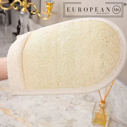 Guante Luffa Egipcio Natural Exfoliante Ducha Y Baño