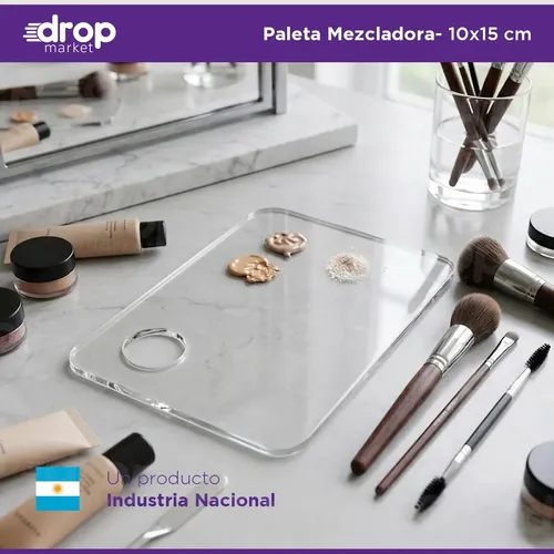 Paleta De Acrílico Para Mezclar Maquillaje X 5 U.