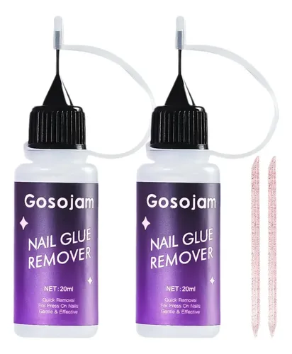 Removedor Sin Acetona Gosojam 2×20 Ml Para Uñas Postizas