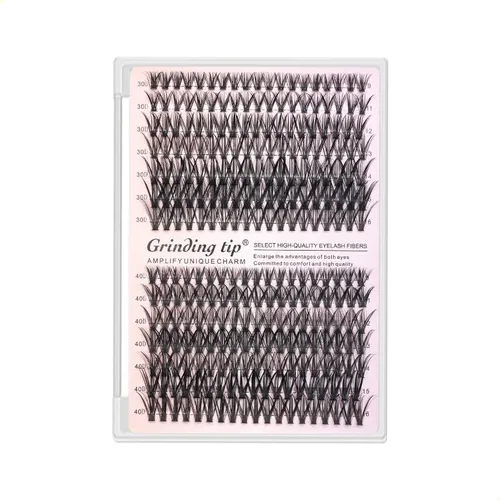 Kit Extensiones De Pestañas En Grupos Con Pinza Y Aplicador 30/40djiu-2