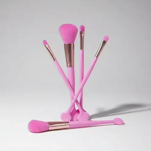 Set De 5 Cepillos Para Maquillaje