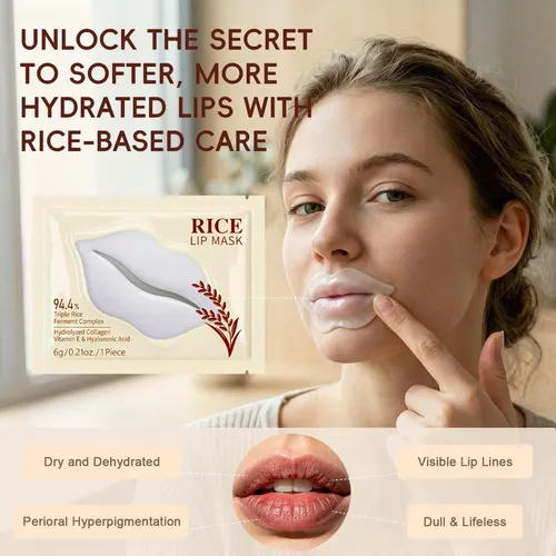 Mascarilla Arroz Ojos Labios,parches Ojos Hinchados Y Ojeras