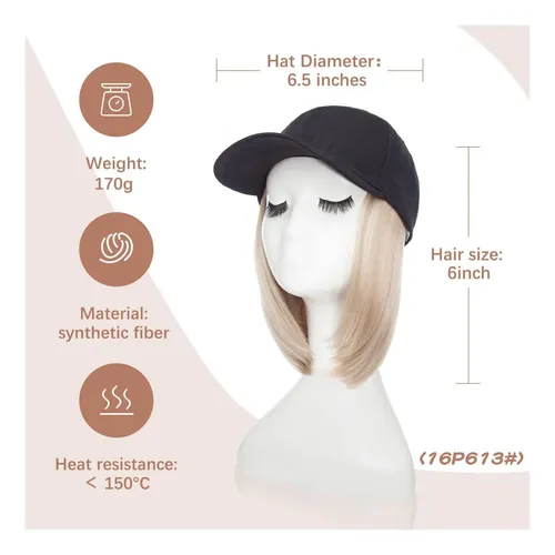 Capilla De Béisbol Sego Con Extensiones De Cabello Para Al 1
