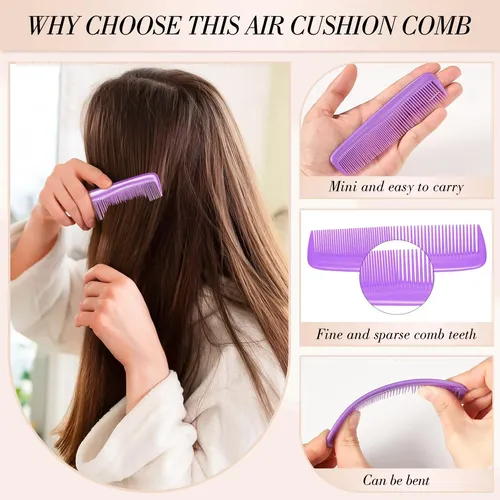 Set De Cepillos Obeoby Mini Para Cabello Húmedo Y Peine Anch