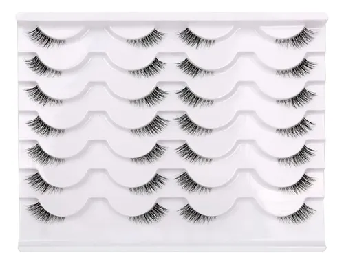 Pestañas Postizas Semi Transparentes 14 Pares Pooplunch