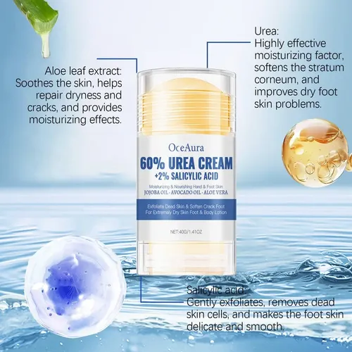 Crema Hidratante For Pies Con 60% De Urea Y 2% De Ácido