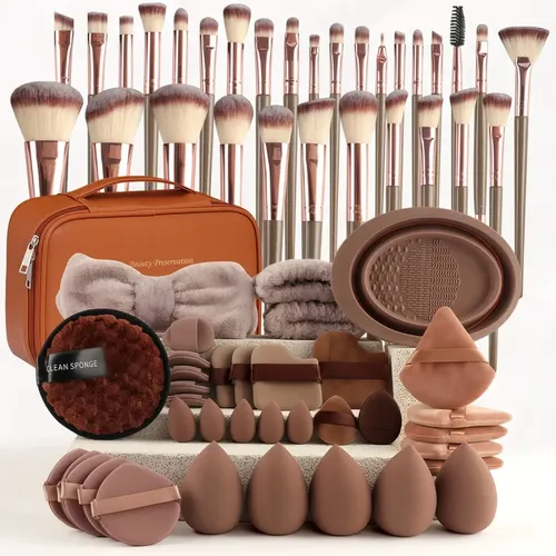 67 Piezas De Herramientas De Maquillaje Flexibles