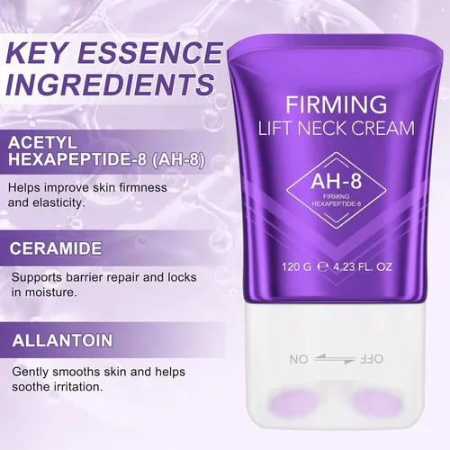 Crema Reafirmante Para El Cuello Ah-8 Con Rodillo