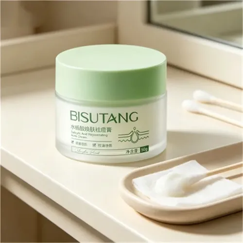 Crema Anti-acne Con Ácido Salicílico, Control De Grasa Y