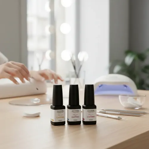 Kit X 4 Esmaltes Kapping Nivelador Gel Uv Capping Cuvage C