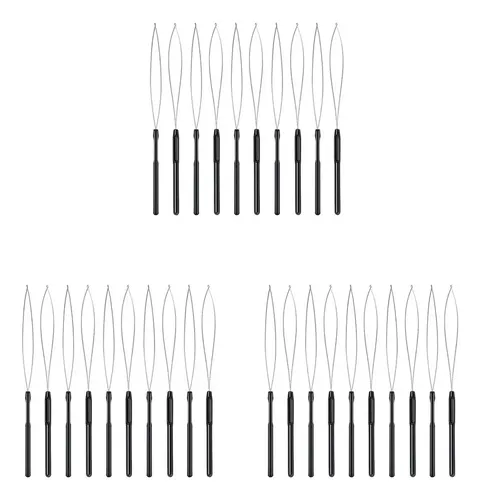 . 30 Extensiones De Cabello, Enhebrador, Gancho Y