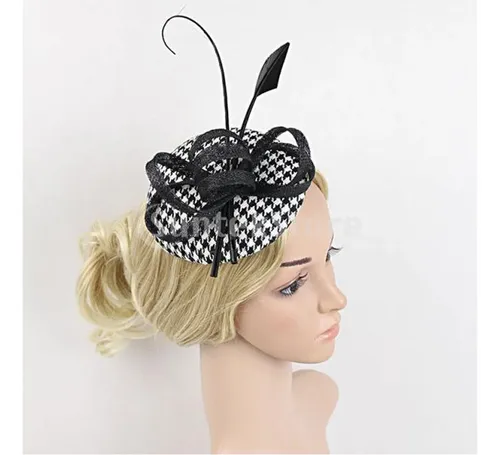 Cinta De Flores Fascinator Rejilla De Plumas Para El