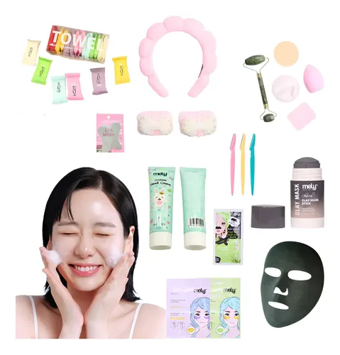 Kit Skincare Facial Espinillas Ojeras Labios Regalo Personal