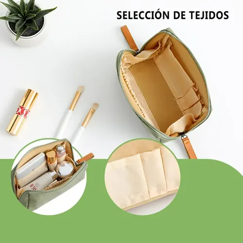 Bolsa De Maquillaje De Viaje Para Mujer Con Compartimentos