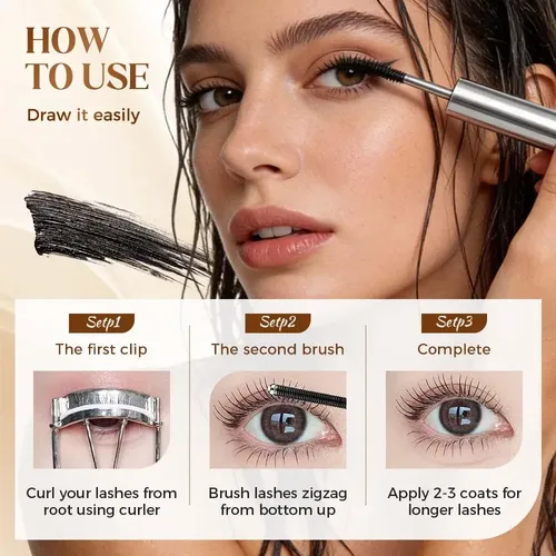 Metal Wand Waterproof Mascara, 2026 New Mascara For Volume