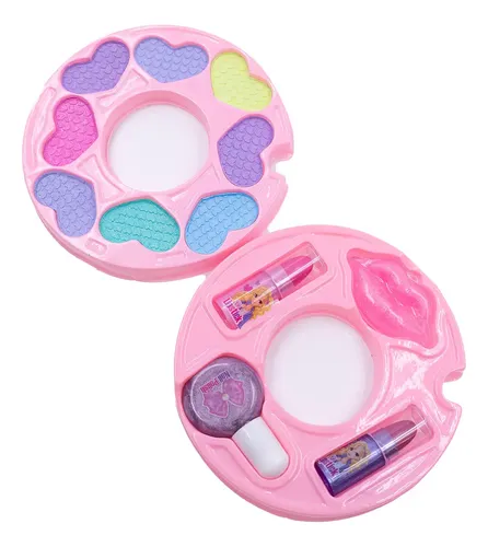 Set de Maquillaje y Uñas Sebigus Para Niños Con 7 Sombras y 2 Labiales