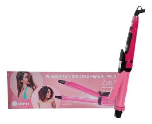 Planchita De Pelo Profesional Con Buclera 2 En 1 Regulable