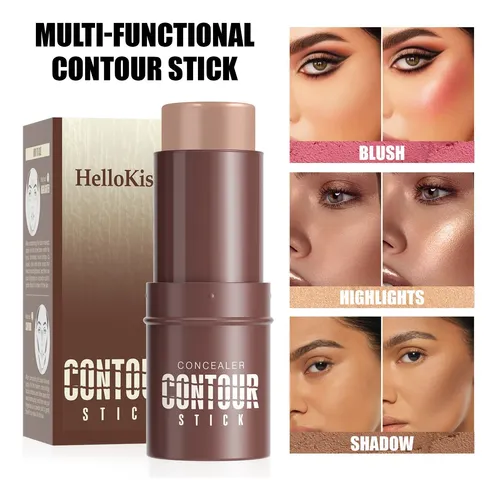 Hellokiss Barra Contorno Iluminador Perlado Rubor Facial Lar