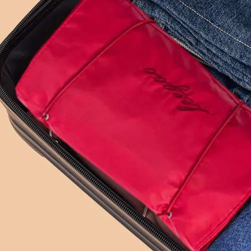 Neceser De Maquillaje Enrollable Colgante Para Viaje Mujer