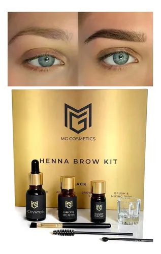 Kit Henna Ceja Mg Cosmetics Castaño Claro