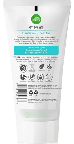 Gel Infantil Natural Fijación Media Fresh Monster
