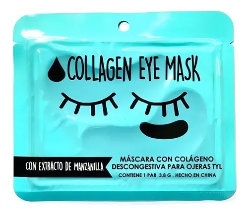 Parches Mascarilla Con Colágeno Contorno De Ojos Ojeras Tipo de piel Black