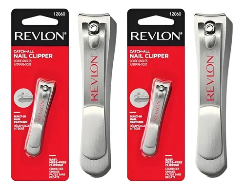 Cortauñas Revlon Catch-all, 1 Unidad (paquete De 2), Inoxida