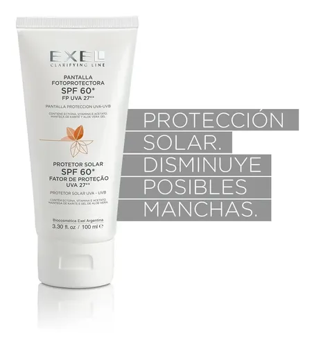 Pantalla Fotoprotectora Spf 60 Fp Uva 27 Exel 100 ml