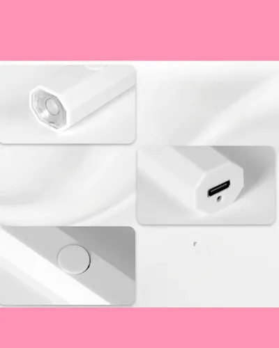 Mini Lámpara Led Uv Portátil Recargable Uñas Gelificadas Gel Color