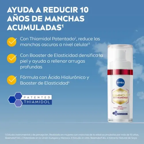 Serum Anti-manchas NIVEA Luminous630 Anti-edad X 30 Ml