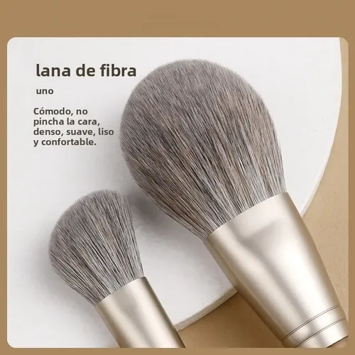 Mujer Set Pinceles Maquillaje 14 Piezas Con Estuche