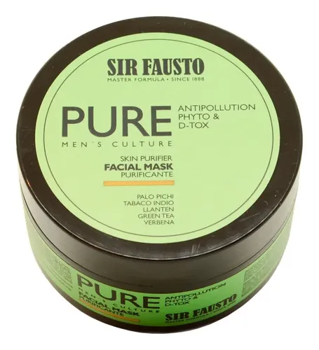 Sir Fausto Pure Máscara Facial Purificante Detox Barba Local