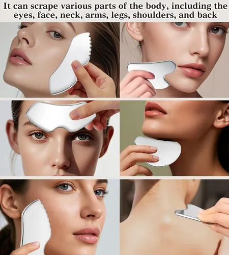 Set De Herramientas Faciales Gua Sha Tangzhifeiyue De Acero