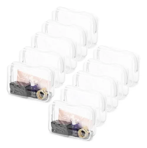 # 10pcs Neceser Transparente, Bolsa Para Artículos De Aseo