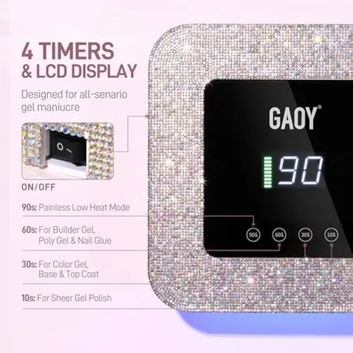 Gaoy Lámpara De Uñas Led Uv Inalámbrica Para Uñas