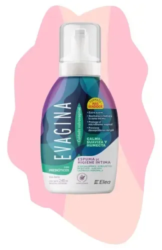 Evagina Espuma De Higiene Íntima Calma Suaviza Y Humecta