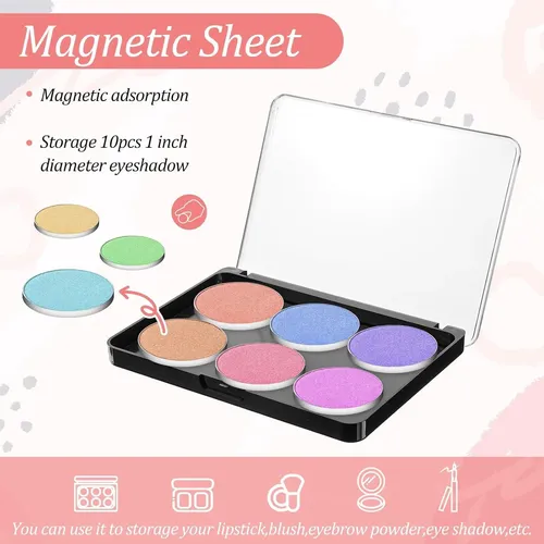 Paleta Magnética Vacía 10 Piezas Con Tapa Translúcida