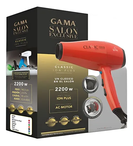 Secador Gama Salon Exclusive Rojo 220-240w