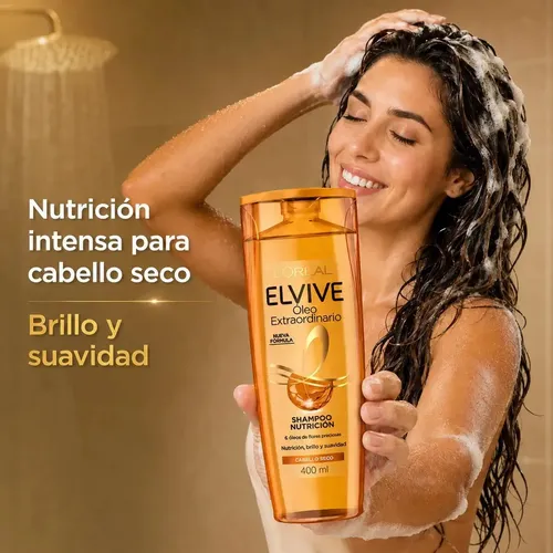 Shampoo Elvive Oleo Extraordinario Nutrición Universal 400ml