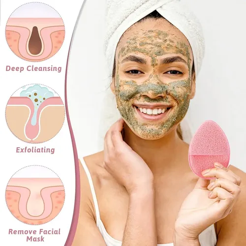 Esponja Facial Limpiador Exfoliante De Rostro Forma Gota