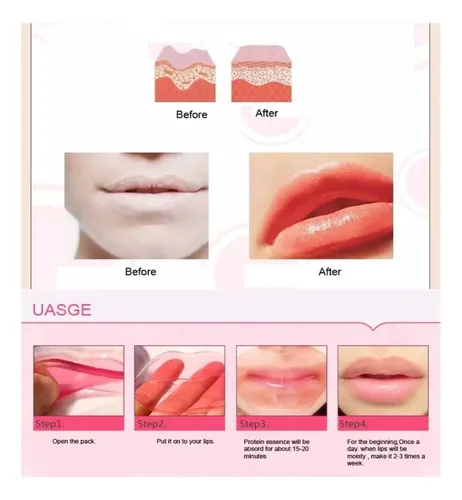 C 35 Parches Mascarilla Labial Hidratante Y Exfoliante