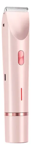 Depiladora Eléctrica 2 En 1 Recargable Usb Rosa ..,