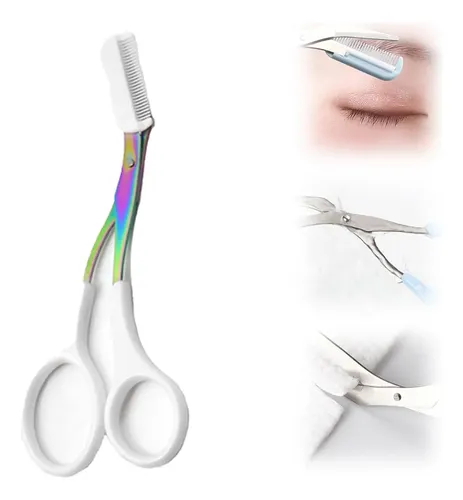 L: Tijeras For Recortar Cejas, Cuchilla De Acero Inoxidable