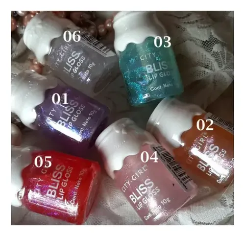 Gloss Labial Tornasolado Bliss Lip Gloss City Girl Hidrata