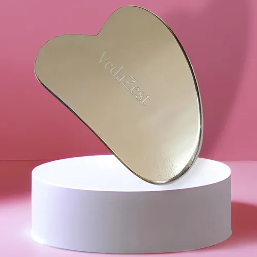 Gua Sha Facial Acero Inoxidable Antinflamatorio Y Lifting