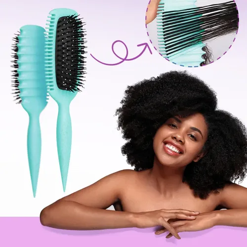 Cepillo Para Cabello Rebote Rizado Peine De Define &uf